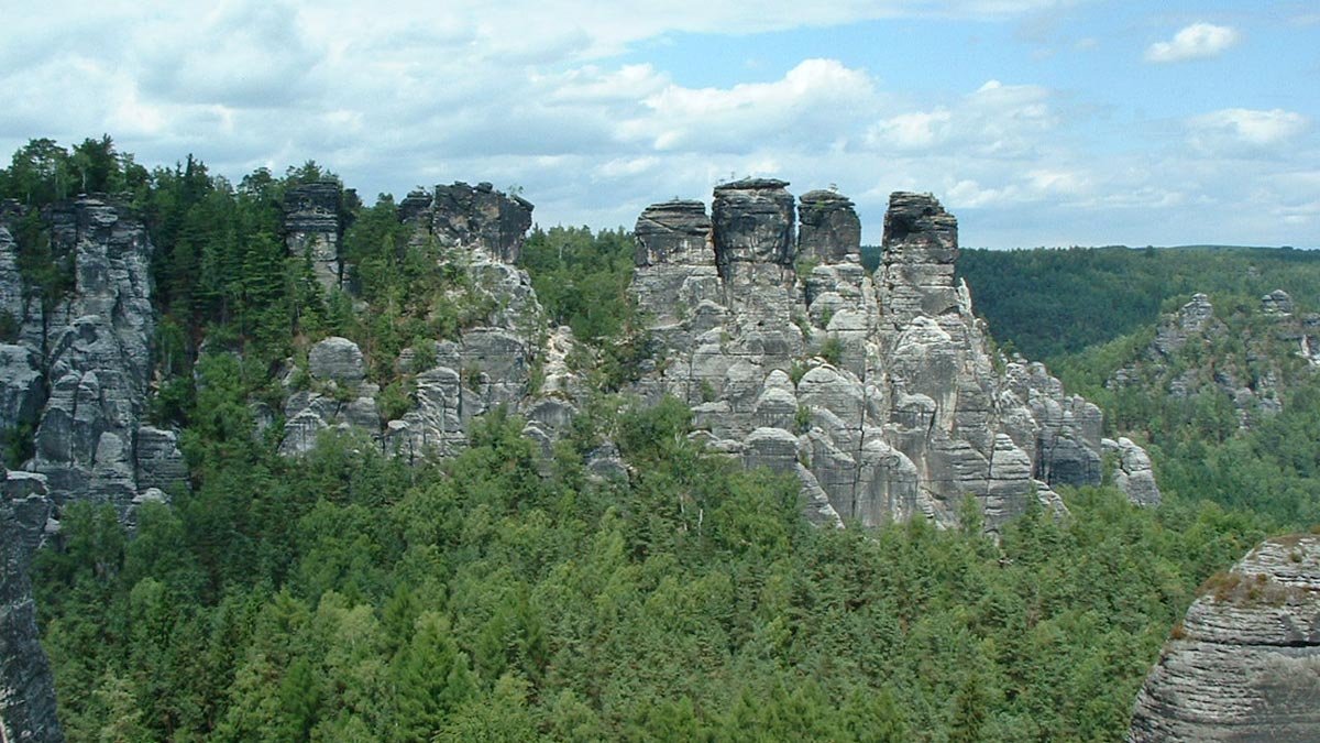 Felsen im Basteigebiet
