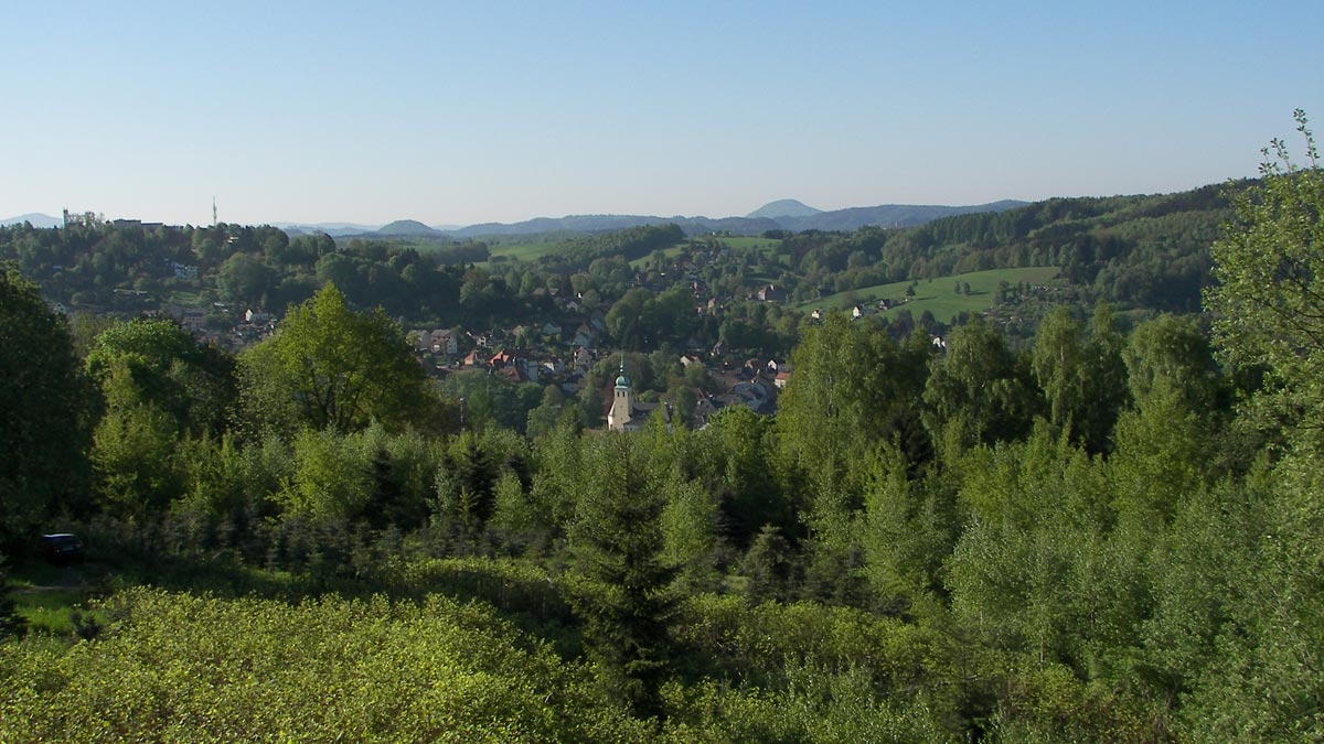 Blick auf Sebnitz